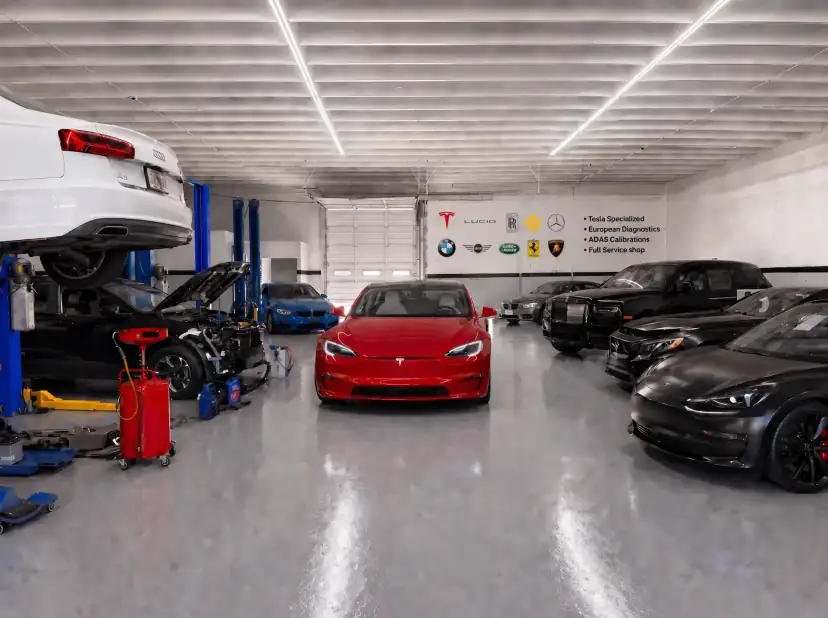 Lion Motorsports body shop and collision repair